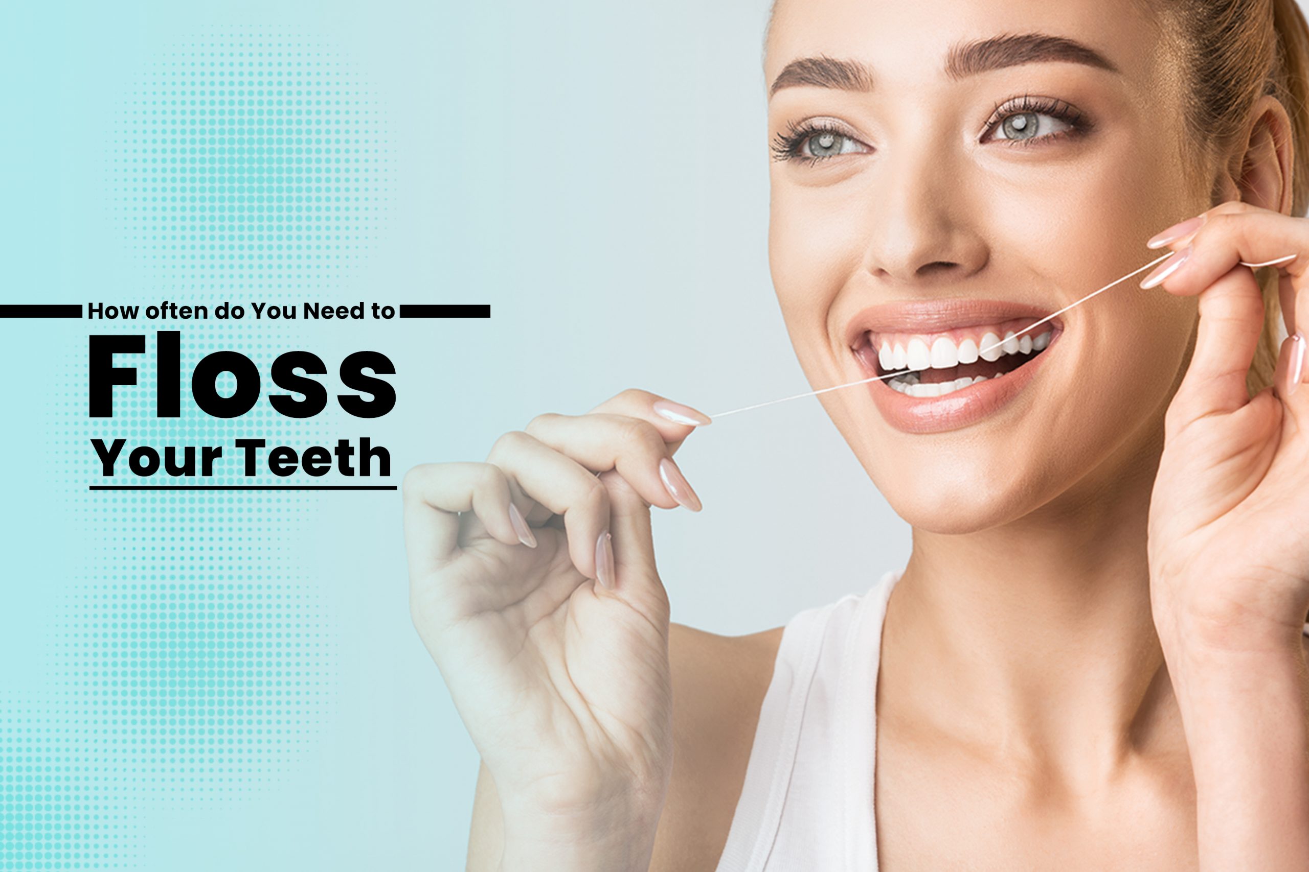 flossing teeth